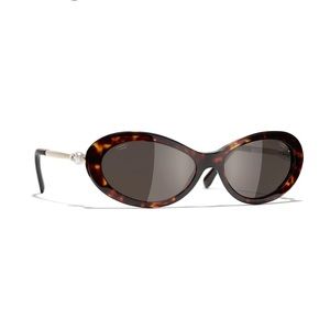 CHANEL acetate & pearl sunglasses